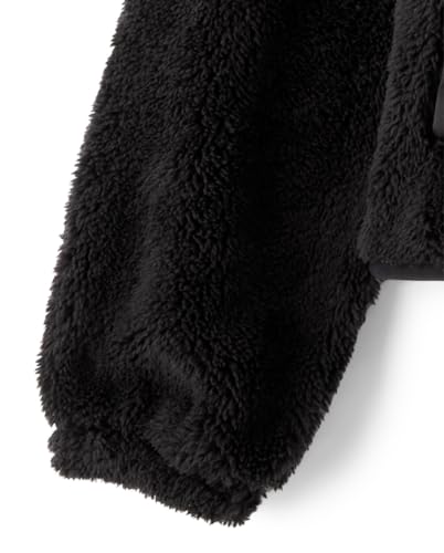 Image of The Children's Place Girls' Long Sleeve Sherpa Fleece Full Zip Jacket