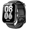 Smart Watch with Alexa Built-in, 1.83″ HD Touchscreen, Digital Bluetooth Calling, IP68 Waterproof Fitness Tracker, 120+ Sports Modes, 24/7 Heart Rate/Sleep Monitor for iPhone Android (Black)