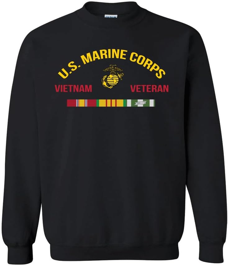 Military Productions US Marine Corps Vietnam Veteran Sweatshirt Officially Licensed