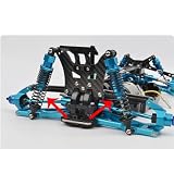 Xberstar lot de 4 amortisseurs bleus 1/10 pour Tamiya DT-02 photo 5