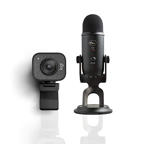 Logitech StreamCam per Streaming Live e Creazione di Contenuti + Blue Microphones Yeti Professional Multi-Pattern USB Mic for Recording and Streaming Microfono USB