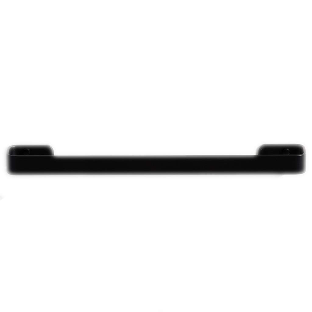 JvFbjLF Towel Ring Punch-free/screw Insert 20/30/40/50/60cm Black Bathroom Towel Rack Towel Ring Single Pole(60cm)
