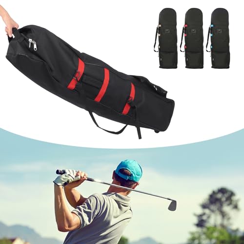 Gientan Bolsa De Viagem Para Golf, Bolsa De Aviação Com Rodas Dobrável 600d Oxford Para Clube De Gol