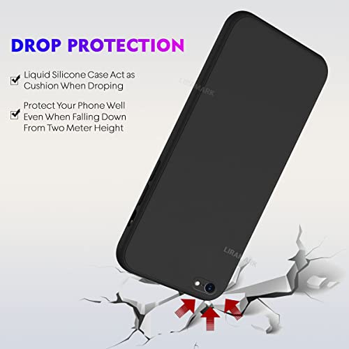 Image of LIRAMARK Silicone Soft Back Cover Case for Apple iPhone 6 / iPhone 6s (Silicone Black)