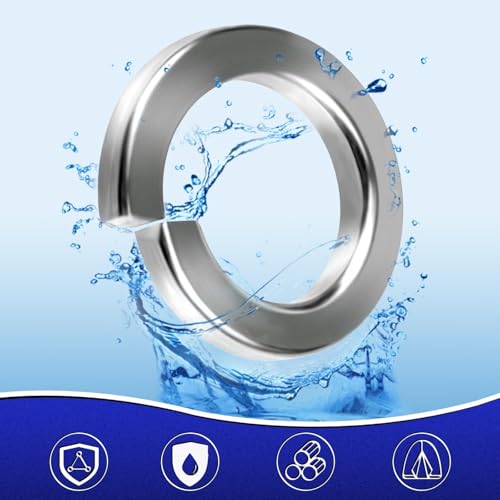 40pcs Federring M10 Federringe Edelstahl A2/V2A Unterlegscheiben Glatt Beilagscheiben Karosseriescheiben Spiralförmige Federscheiben Sprengring Größe Wählbar für Haushaltsgeräte Mechanische Geräte