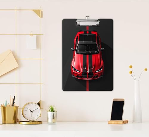 Image of NKSPRINTING Car Clip Board for Students, Teacher, Kids, Clipboards, Custom Pattern, School Supplies, Crack Marble Clipboard, Wooden Clipboards for Cute Design for Size 9.5 inch x 13.5 inch (813)