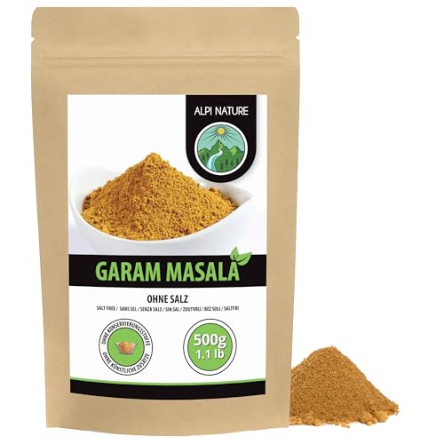 Alpi Nature Garam Masala en Polvo 500g, Condimento de Pollo Tikka Masala, Especias Indias
