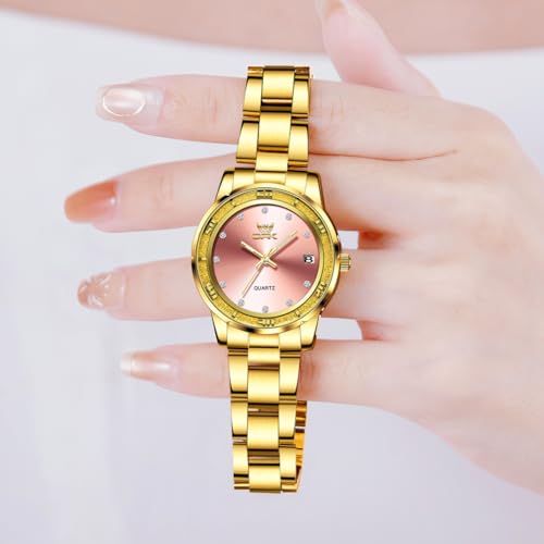 Image of OPK Wacthes for Women Bracelet Dress Easy to Read Stainless Steel Ladies Watches for Female Small Watch Waterproof Luminous Date