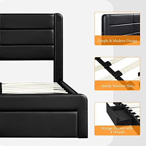 Yaheetech-Full-Size-Bed-Frame-with-2-USB-Charging-StationsPort-for-Type-AType-C3-Storage-Drawers-Leather-Upholstered-Platform-Bed-with-HeadboardSolid-Wood-Slat-SupportNo-Box-Spring-NeededBlack
