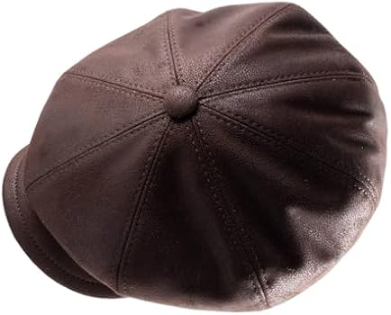 Classic Italy - Béret - Casquette Plate Homme ou Femme Leaf - Taille 55 cm - Marron