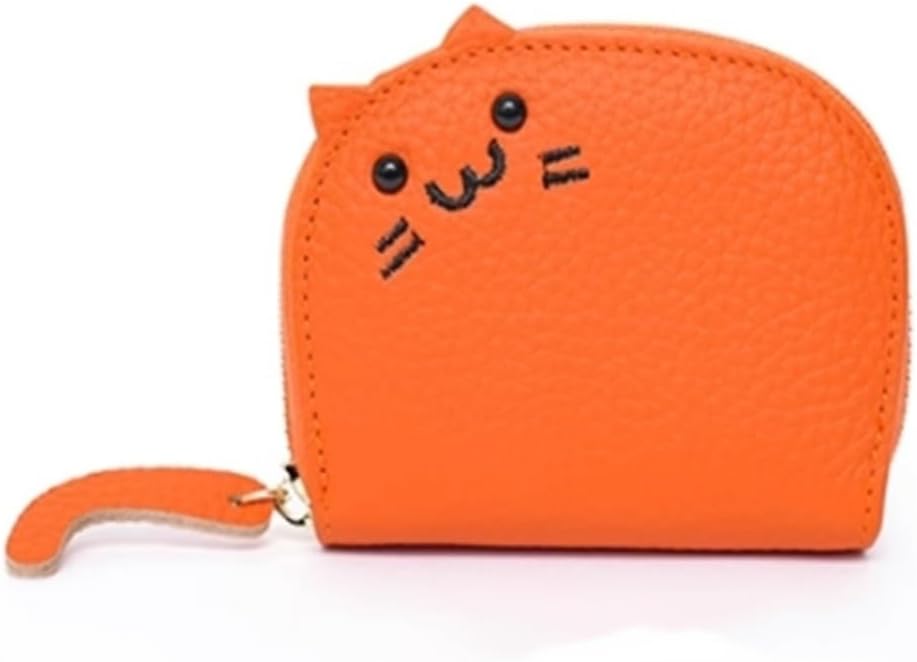 Card Pouch Women's Leather Compact Cute Multi-Card Card Case Card Cases(Color 1)