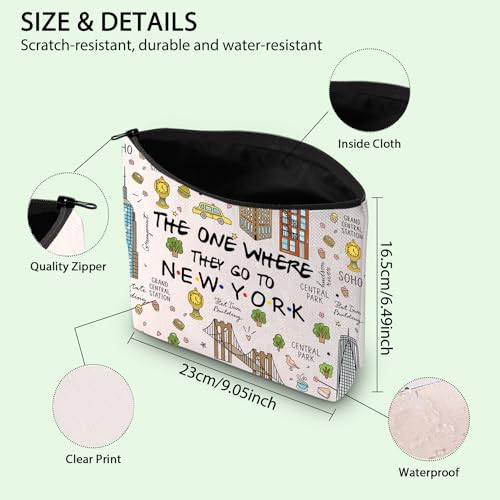New York Trip Makeup Bag NYC,New York Merch New York Vacation Bag New York Souvenir Gift Welcome Bag Housewarming Gift (to new york UK) - Image 2