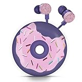 QearFun Donut Earbuds for Kids, Cute Earbud & in-Ear Headphones Wired Gift for School Girls and Boys...