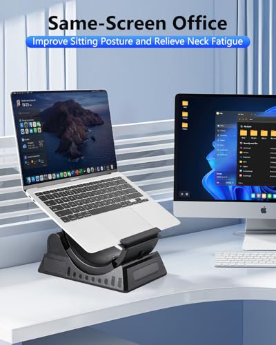 Soporte ajustable para laptop con diseño ergonómico miniatura 6