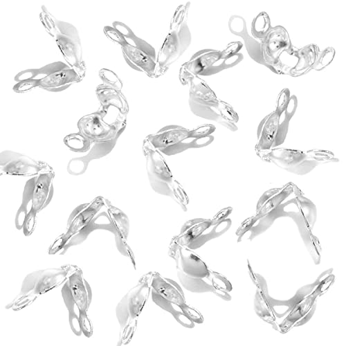 800 Pcs Jewelry Making Accessories Set With 100 Pieces Lobster Claw Clasp 200 Pieces Bead Tips Knot Covers And 500 Pieces Open Jump Ring Connectors Diy Jewelry Making Supplies(Silver) #TOP4