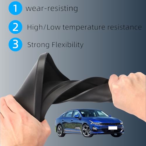 Image of No Drill Mud Flaps Splash Guards Compatible with 2021-2025 KIA K5,OEM Style Textured Black Custom Fit All Weather Exterior Accessories(4PCS)