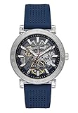 Bandmaterial: Silikon Michael Kors Herren Analog Automatik Uhr mit Silikon Armband MK9040