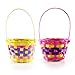 I LOVE FANCY DRESS LTD Kosze na jajka wielkanocne - 2 x małe kosze na jajka, Wielkanoc, żółty koszyk wielkanocny, różowy koszyk wielkanocny - zestaw akcesoriów do polowania na jajka wielkanocne