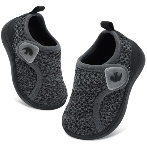FEETCITY Wide Baby Shoes First Walking Shoes Baby Slip on Shoe Infant Sneakers Boys Girls School Shoe