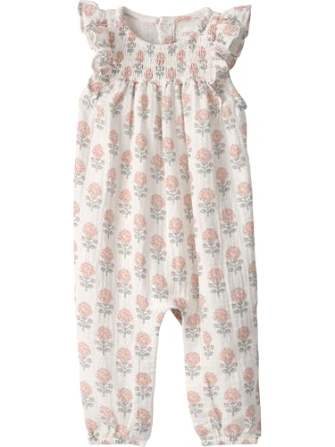 Little Planet by Carter's Girl Jumpsuit made with Organic Cotton, Rosebud Petal, 5T