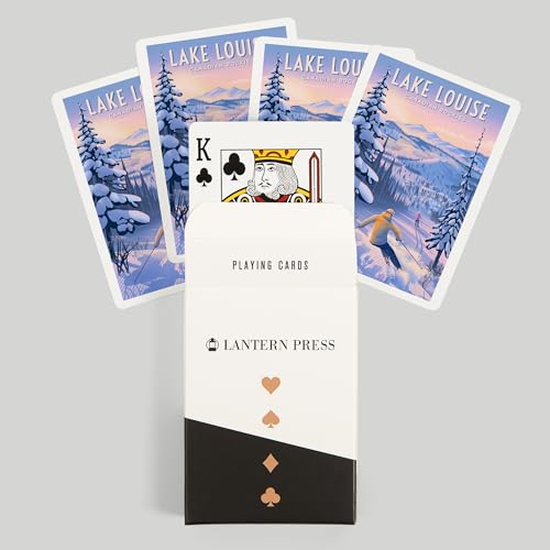 Naipes poker Lake Louise, Canadá, 52 cartas para adultos miniatura 6