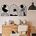 Resama 3 Paneele, Boho Metall Wandkunst, Moderne geometrische Wand Dekor Schwarz Abstrakte Minimalistische Metall Wand Dekoration für Zuhause Wohnzimmer Schlafzimmer Mode im günstig Kaufen-Resama 3 Paneele, Boho Metall Wandkunst, Moderne geometrische Wand Dekor Schwarz Abstrakte Minimalistische Metall Wand Dekoration für Zuhause Wohnzimmer Schlafzimmer