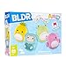 BLDR Squishmallows Buildable Figure Multipack - Maui the Pineapple, Joelle the Bigfoot, Wendy the Frog, Archie the Axolotl - Squishmallows Fans 8+, 0140
