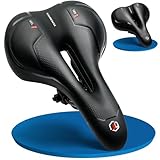 Topcrown Bike Seat, Comfort Wide Bicycle Seat for Men Women, Waterproof Bike Saddle...