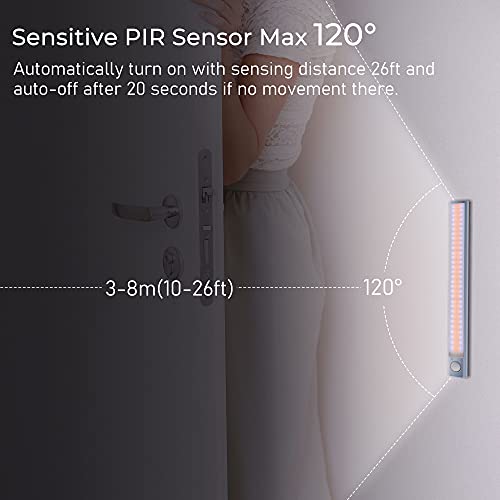 image for [2 Pack]MERTTURM 120LED Rechargeable Under Cabinet Lights, Wireless Mo