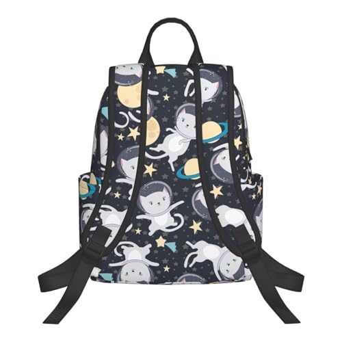 Sac à dos léger chat amusant astronaute pour soulager vos trajets