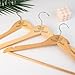 Fornixe Personalized Name Wedding Hanger, Custom Name and Date Engraved Wooden Hanger, Personalized Bridesmaid Hangers Bride Groom Hangers for Wedding-1