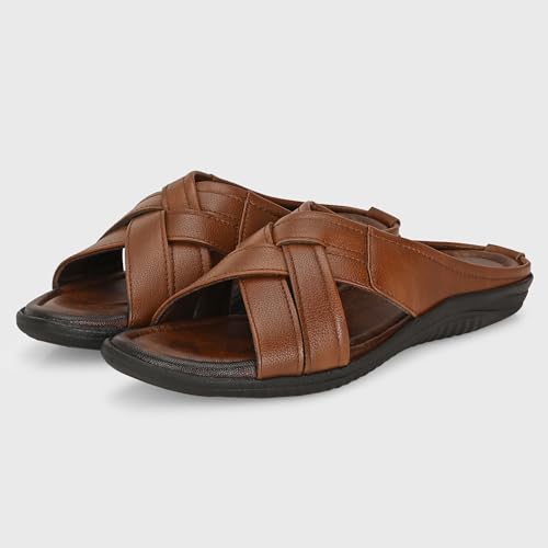 Image of Centrino Sandal for Men | Grip Insole for Stability | Modern Look with Straps | Comfortable Footwear (9772)