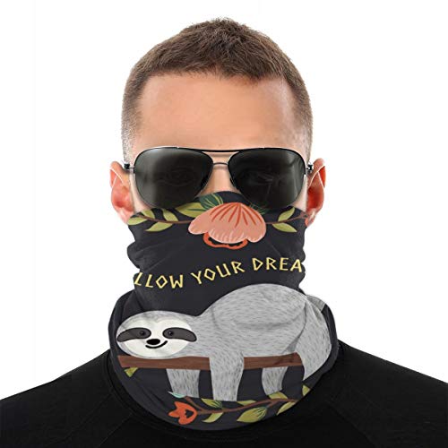 Head Scarf Face Mask Neck Gaiter for Men Women Dust Outdoors Sports Cute