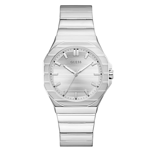 Montre Guess homme 38 mm argent au boîtier aux finitions métalliques premium