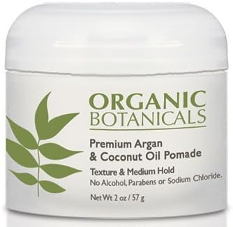 Organic Botanicals Argan and Coconut Oil Pomade, 2 Ounce