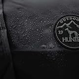 HUNTER Hunde-Regenmantel UPPSALA RAIN, Farbe: schwarz, wind- & wasserfest, anpassbarer Bauchgurt, reflektierend, elastische Beinschlaufen, kompakt verstaubar, leicht zu reinigen, waschbar, Größe: 55