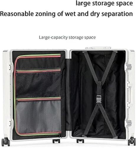 Business Travel Luggage Carry On Luggage Suitcases with Wheels Luggage with USB Charging Suitcase Checked Luggage (C 24in)2