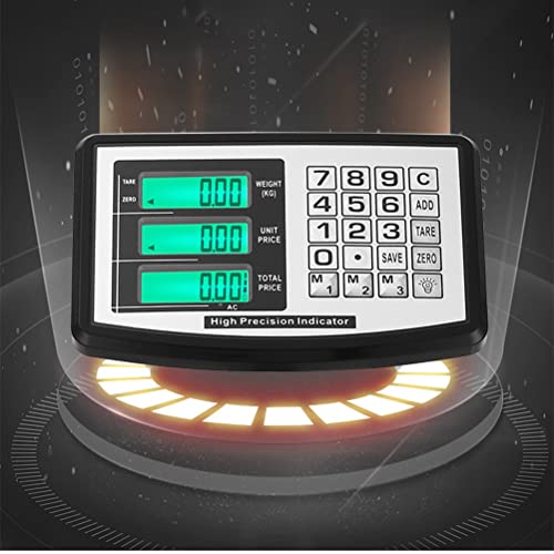 Báscula digital hasta 300kg con pantalla LCD y plataforma acero inoxidable miniatura 4