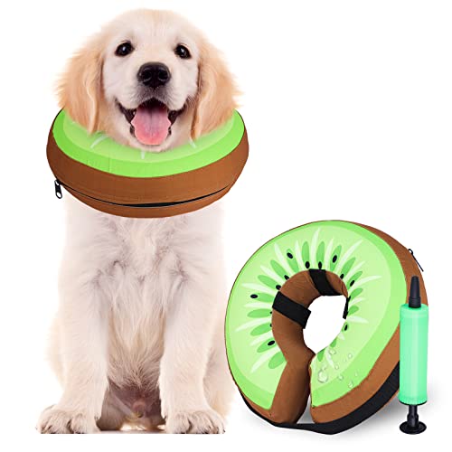 Dog Recovery Collars & Cones, Inflatable Dog Cone Collar, Dog Donut Collar, Adjustable Dog Cone Alternative After Surgery, Soft Dog Cones for Small Dog & Cats, Blow Up Pet E Collar, Soft, Cute Dog Recovery Collars & Cones, Inflatable Dog Cone Collar, Dog Donut Collar, Adjustable Dog Cone Alternative After Surgery, Soft Dog Cones for Small Dog & Cats, Blow Up Pet E Collar, Soft, Cute