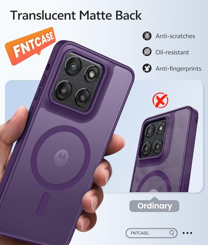 Image of FNTCASE for Moto G Stylus 5G 2026 Case: Motorola G Stylus 2025 Case [Compatible with Magsafe] Translucent Matte Cases with [Screen Protector] Military Grade Shockproof Protective Phone Cover