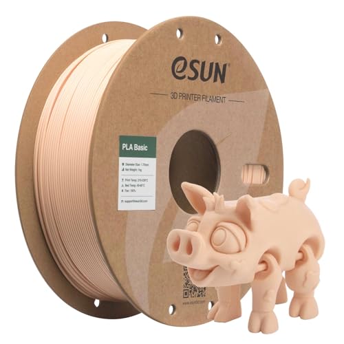 Image of eSUN PLA Basic Filament 1.75mm, 1KG Spool (2.2 LBS) High Speed Printing 3D Printer PLA Filament,Designed for Fast Printing, Beige