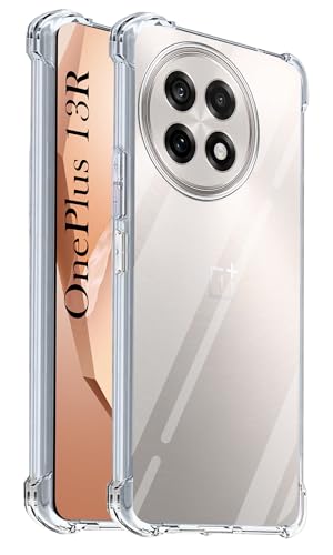 Image of Jkobi Shockproof Crystal-Clear Back Cover for OnePlus 13R (Anti Yellow Case | Drop & Camera Protection | Hard Polycarbonate)
