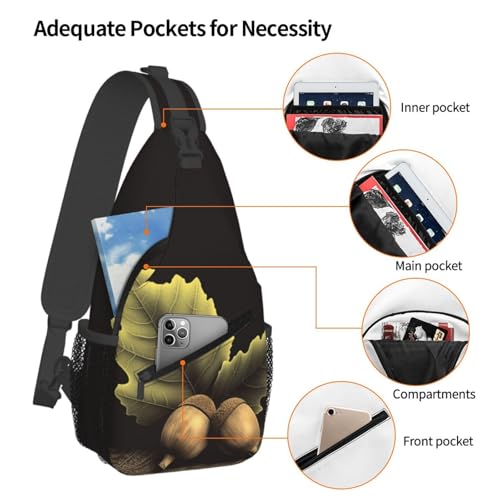 Morrales urbanas tipo sling negro para adultos miniatura 3
