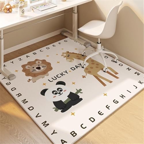 �^�C���p�ی�}�b�g �I�t�B�X�`�F�A�p�̑��p�r�ی�}�b�g�A�J�[�y�b�g�ƌ��ؒ���̏��̗����ɓK���Ă��܂�(Giraffe,60x60cm)