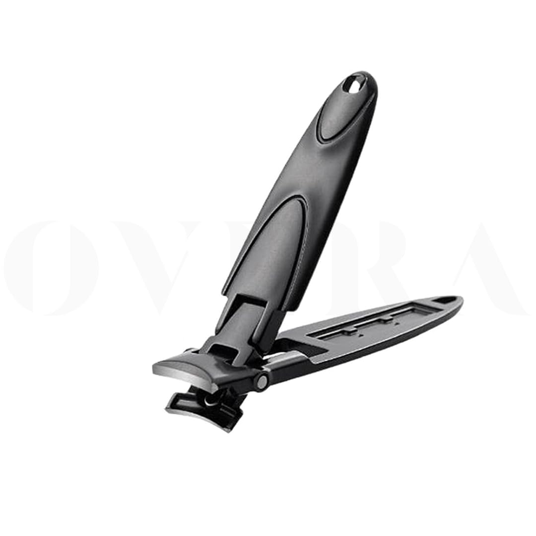 Overa Large Nail Clippers 1pcs Set | Anti-Splash Toenail Clipper and Finger Nail Clipper Adult for Effortless Nail Care | Self-Collecting Nail Cutters for Impeccable Nails. (Black)-image-5