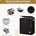 SOLEDI Double Laundry Hamper with Lid and Removable Laundry Bags - Large Dirty Clothes Hamper 2 Section - Collapsible Laundry Baskets for Bedroom, Bathroom, Laundry room, Apartment, Black