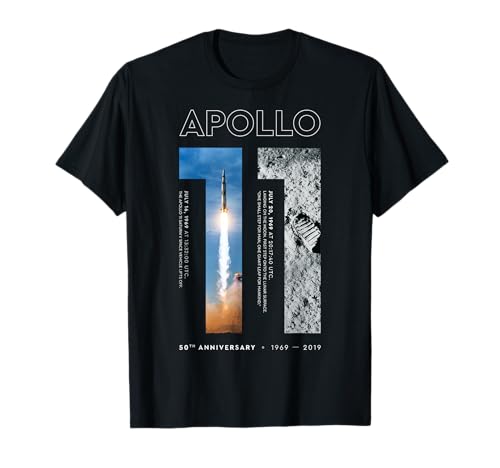 Apollo 11 50th Anniversary Tshirt Moon Landing 1969 2019 T-Shirt
