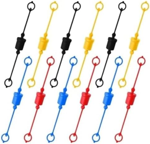 AugustknowU Hydraulic Dust 20 Pack for ISO7241A Couplers Male Dust and Female Covers Designed to Resist Oil, Chemicals, and Temperature Variations (1/4)