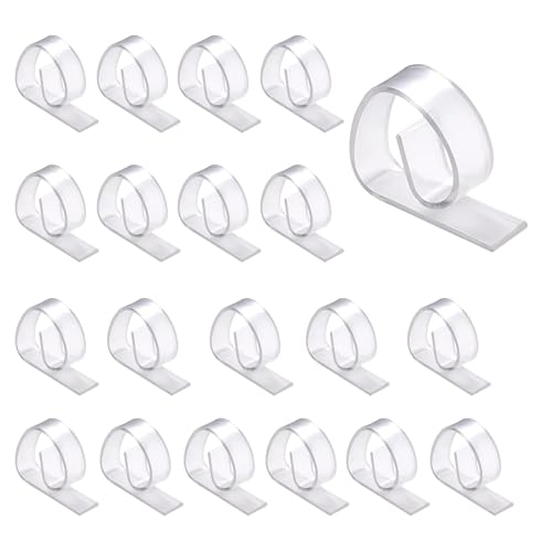 20 Pcs Table Clips for Table Cloth, Clear Table Cloth Clip Windproof Tablecloth Clips Table Cloth Clips for Inside Table Indoor Outdoor Camping Christmas Wedding Party