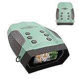 ◉ Voir clairement dans 100% Darkness: Vision nocturne Les jumelles disposant d'un système tout optique vous permet de voir clairement les animaux ou les plantes dans l'obscurité 100% ou une faible lumière ambiante. Avec 3 modes: prendre des photos, enregistrer une vidéo (n'enregistre pas le son) et la lecture, vous pouvez capturer des photos et des vidéos haute définition avec sa clarté optique exceptionnelle dans la journée, la faible lumière ou la nuit.